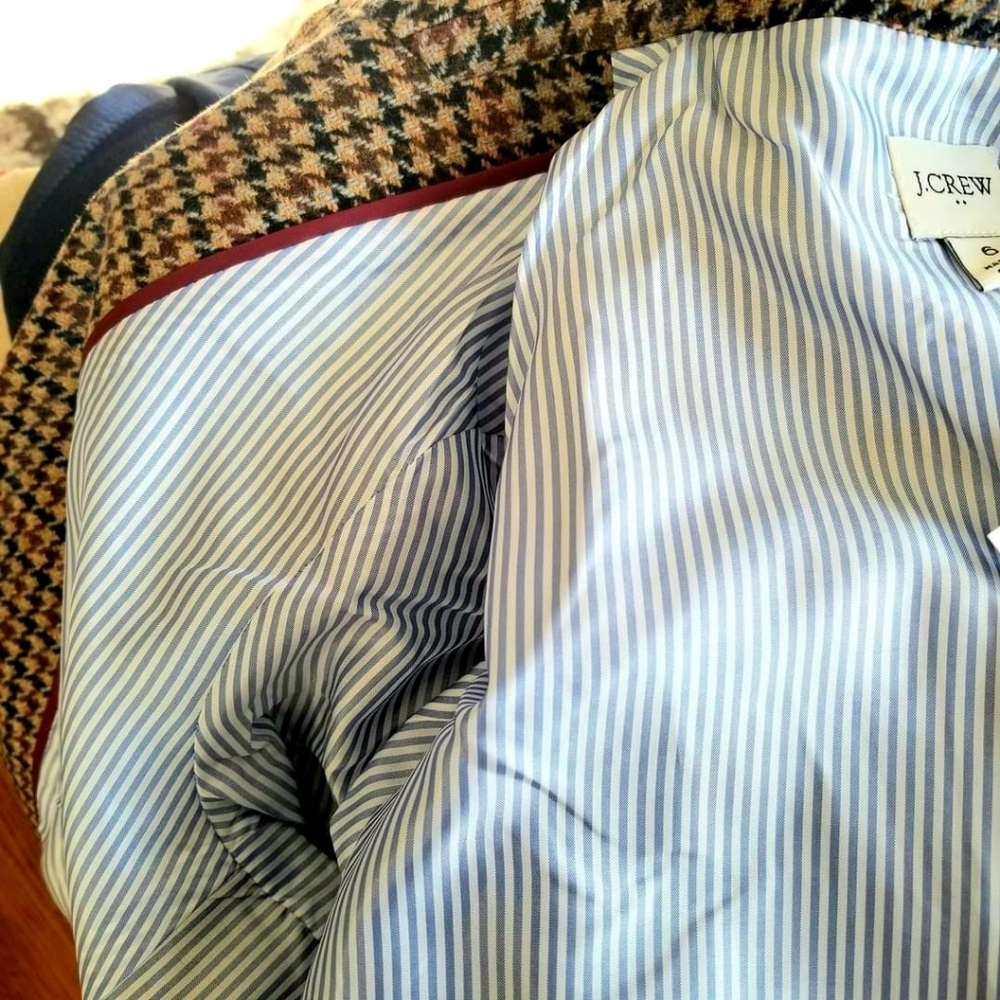 🆕️ J CREW Houndstooth Schoolboy Blazer Jacket - Picture 5 of 7
